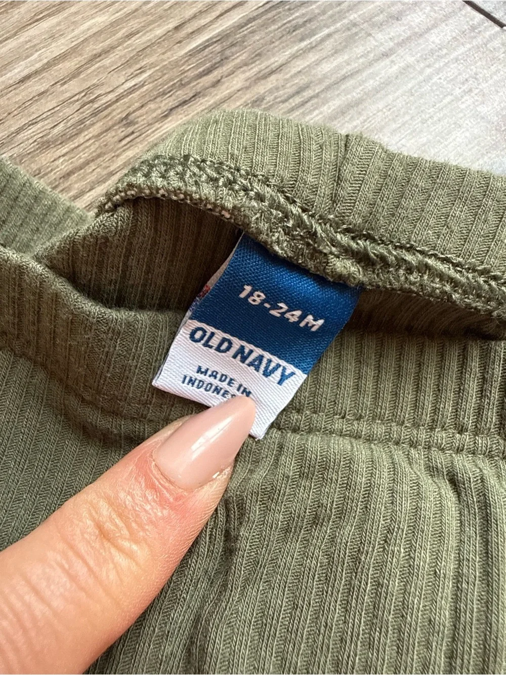 Old Navy Toddler Ribbed Flare Leggings Bundle | Olive Green & Pink